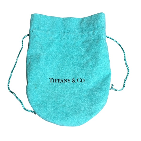 Tiffany & Co. Turquoise Blue Pouch Bag Drawstring Jewelry Pouch - Picture 2 of 5